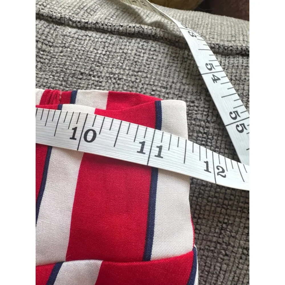 Modcloth x Collectif Ornella Yacht Striped A-Line Red White Sz 2 XXS NWT